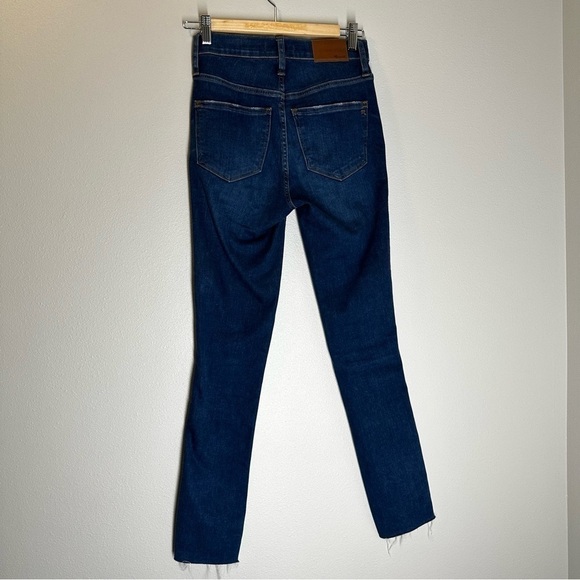 Madewell 10” High Rise Skinny Jeans Button Front Medium Hanna Wash Size 23 Tall - Picture 8 of 15